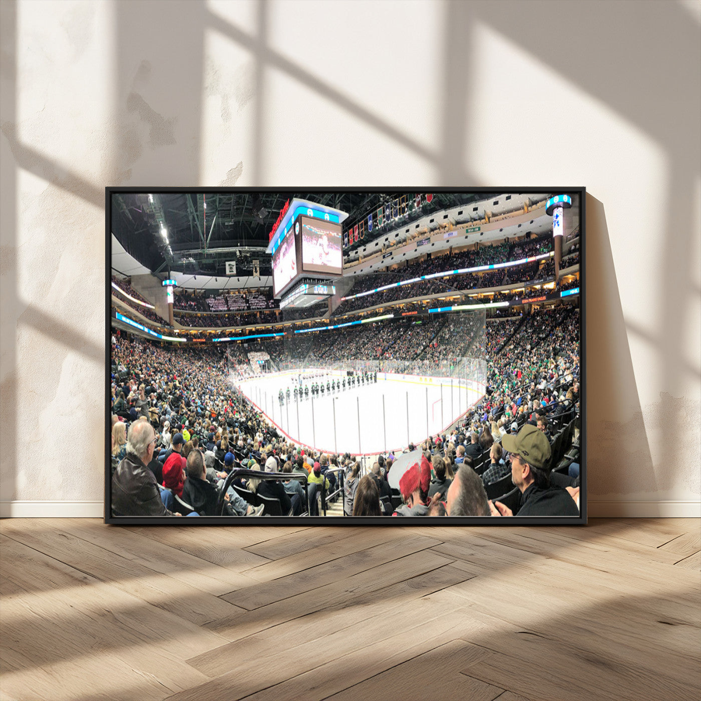 MGV-FC-36X24 - Xcel Energy Center St Paul Minnesota Wild Ice Hockey Stadium Canvas, Minnesota Wild Ice Hockey