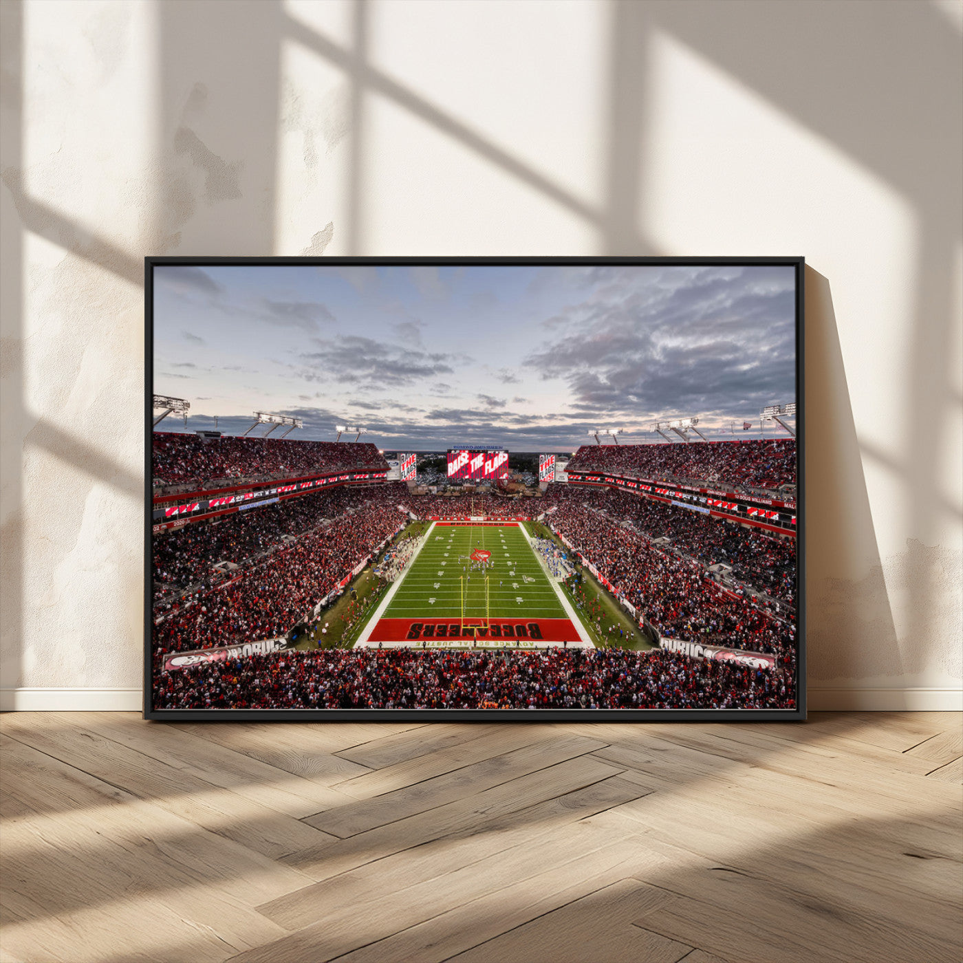 MGV-FC-36X24 - Florida Tampa Raymond James Stadium Wall Art Canvas Print - NFL Football Stadium Print Canvas