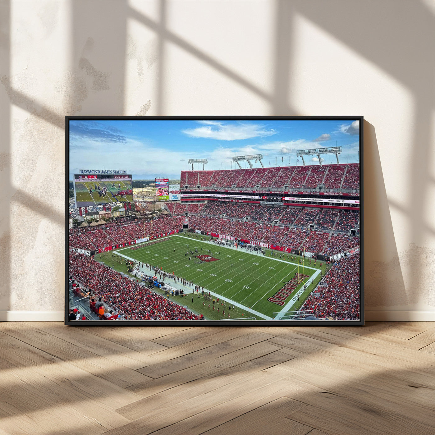 MGV-FC-36X24 - Florida Tampa Raymond James Stadium Wall Art Canvas Print - NFL Football Stadium Print Canvas