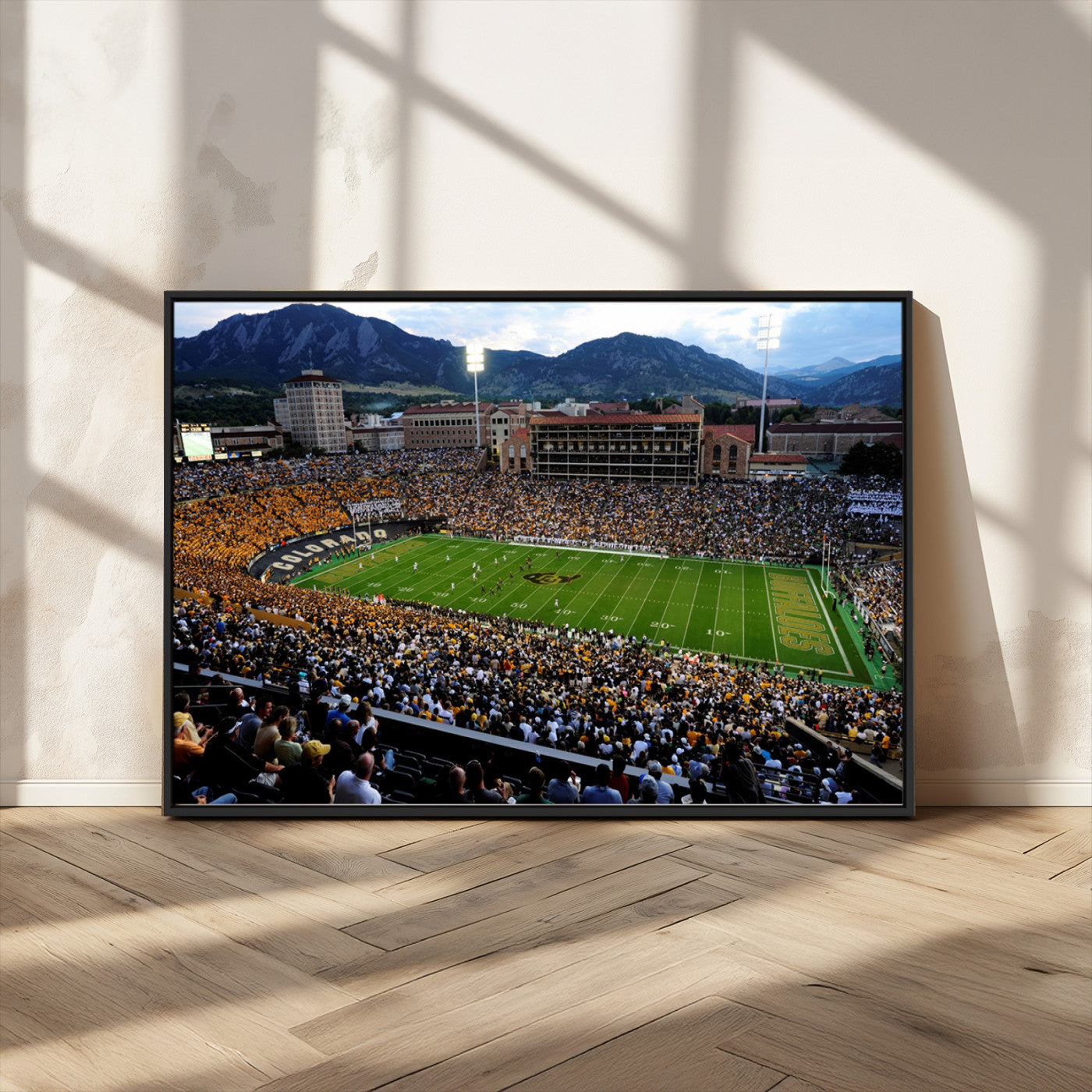 MGV-FC-36X24 - Colorado Buffaloes Canvas Print - Boulder Folsom Field Stadium Wall Art Canvas Print, Football Print