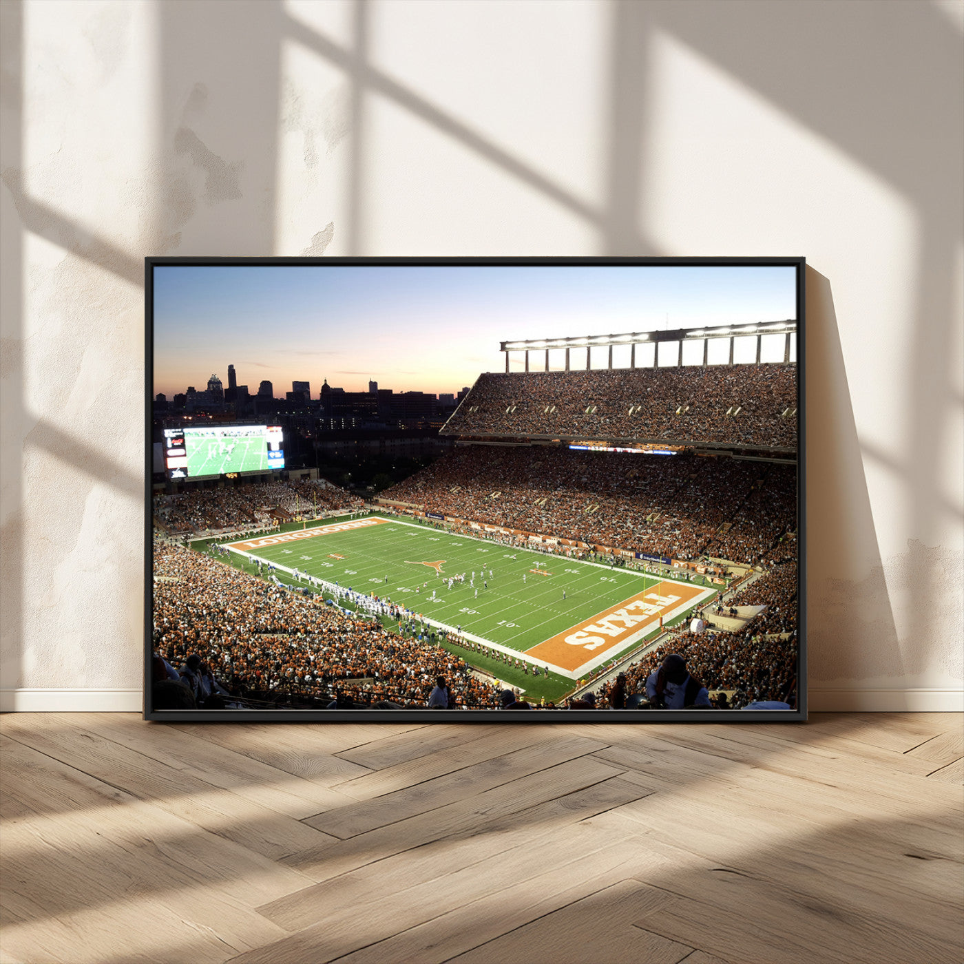 MGV-FC-36X24 - Darrell K Royal-Texas Memorial Stadium Canvas Wall Art - Texas Longhorns Football Match