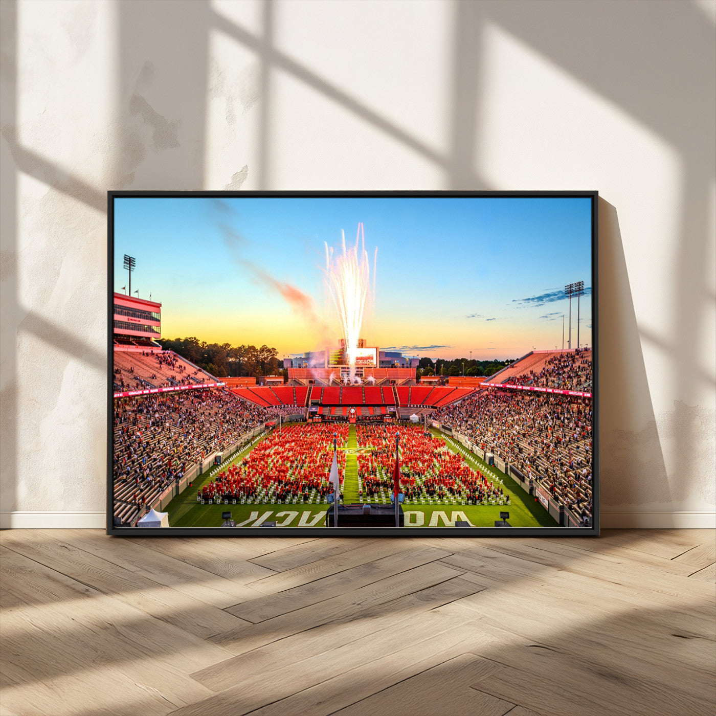 MGV-FC-36X24 - North Carolina State University Canvas Print, North Carolina State University Wolfpack Football Team