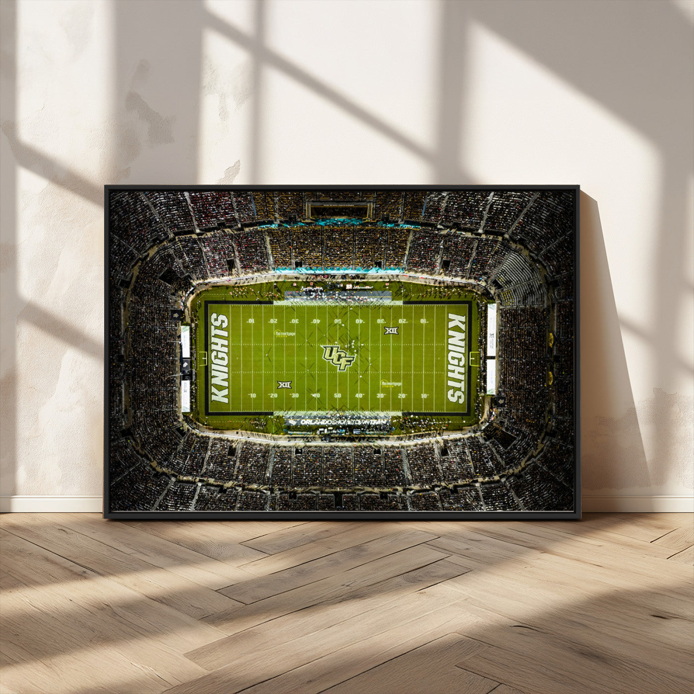 MGV-FC-36X24 - UCF Knights Football Team Print - Orlando FBC Mortgage Stadium Wall Art, UCF Knights Canvas Print