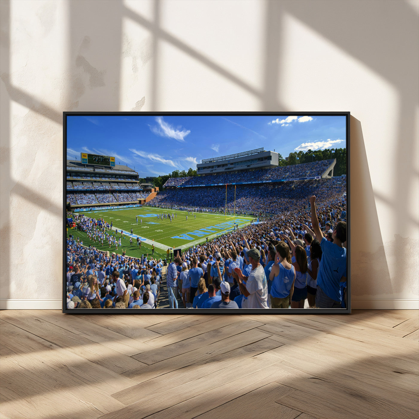 MGV-FC-36X24 - University of North Carolina Tar Heels Team Canvas Print - Chapel Hill Kenan Memorial Stadium Wall