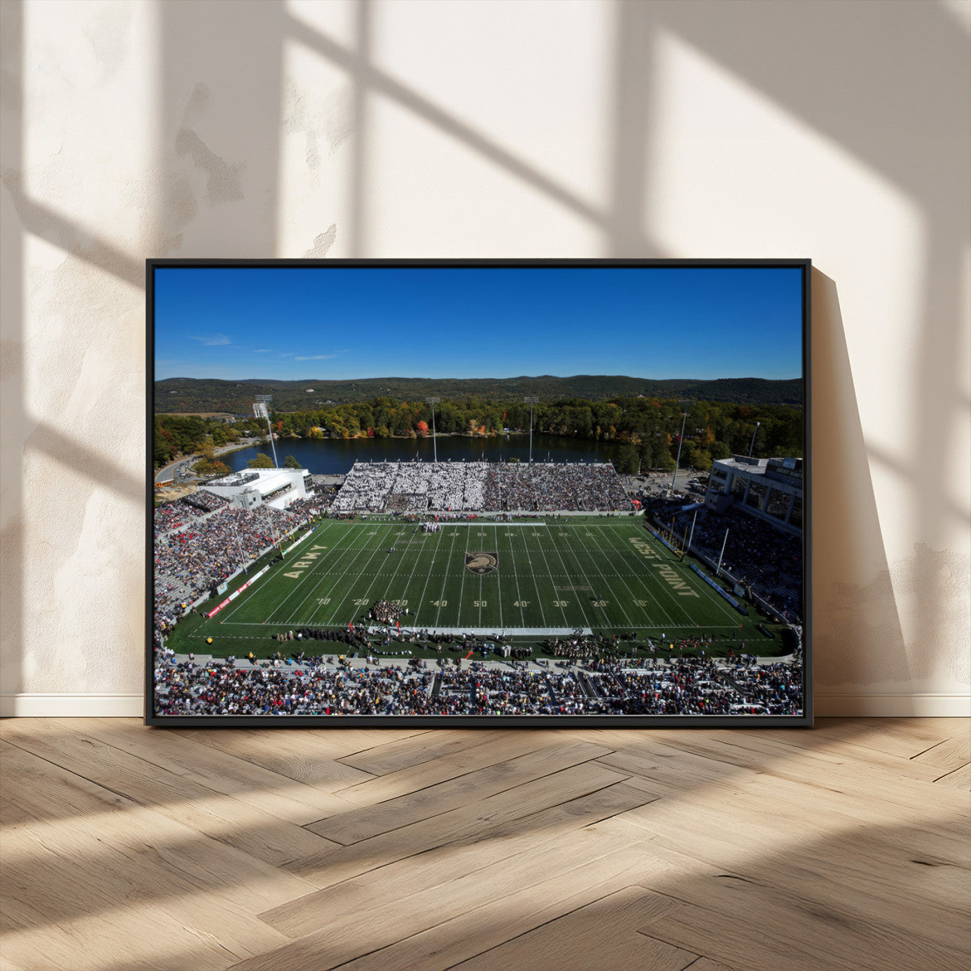 MGV-FC-36X24 - Army Black Knights Football Team Print - West Point Michie Stadium Wall Art Canvas Print