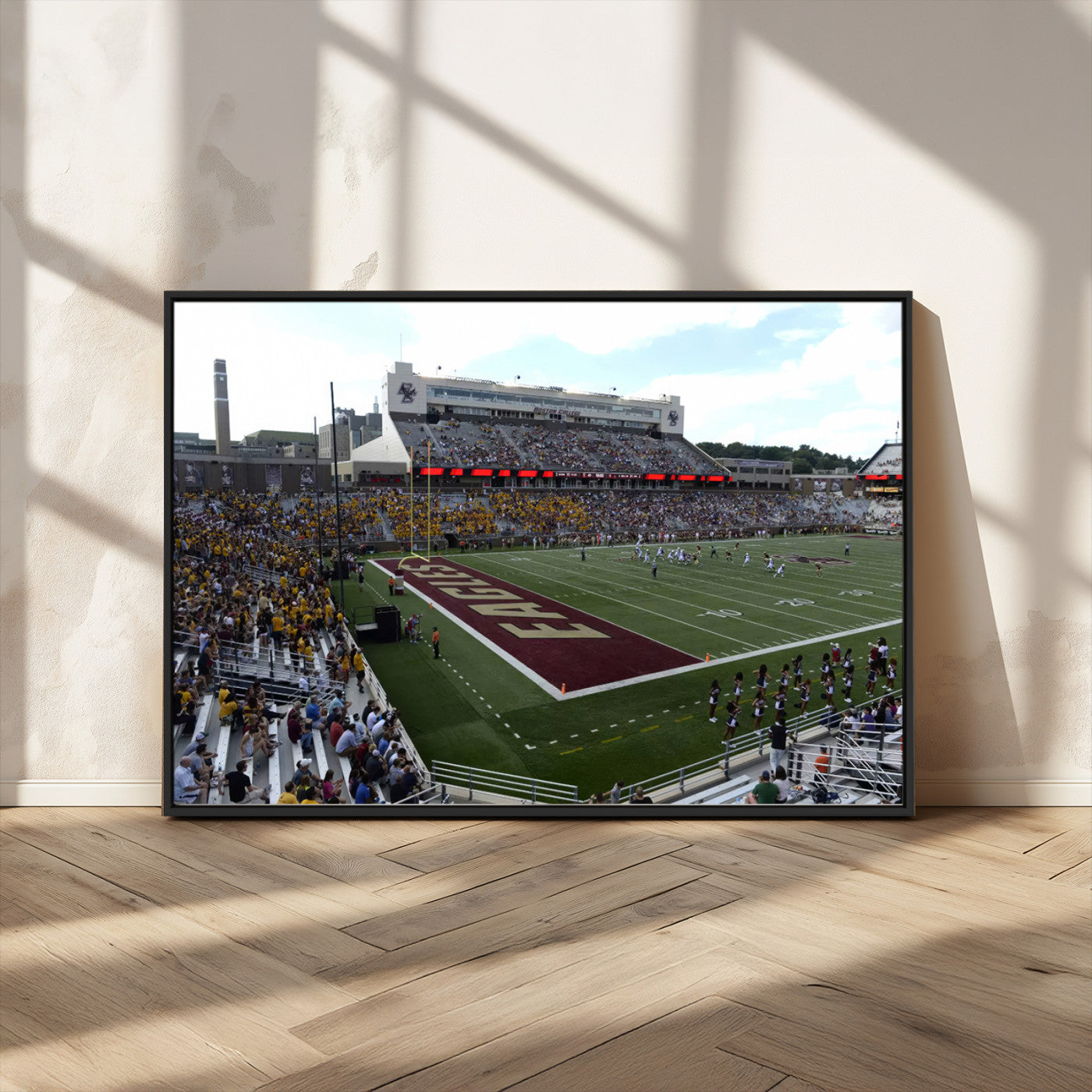 MGV-FC-36X24 - Boston College Eagles Football Team Print - Boston Alumni Stadium Wall Art Canvas Print