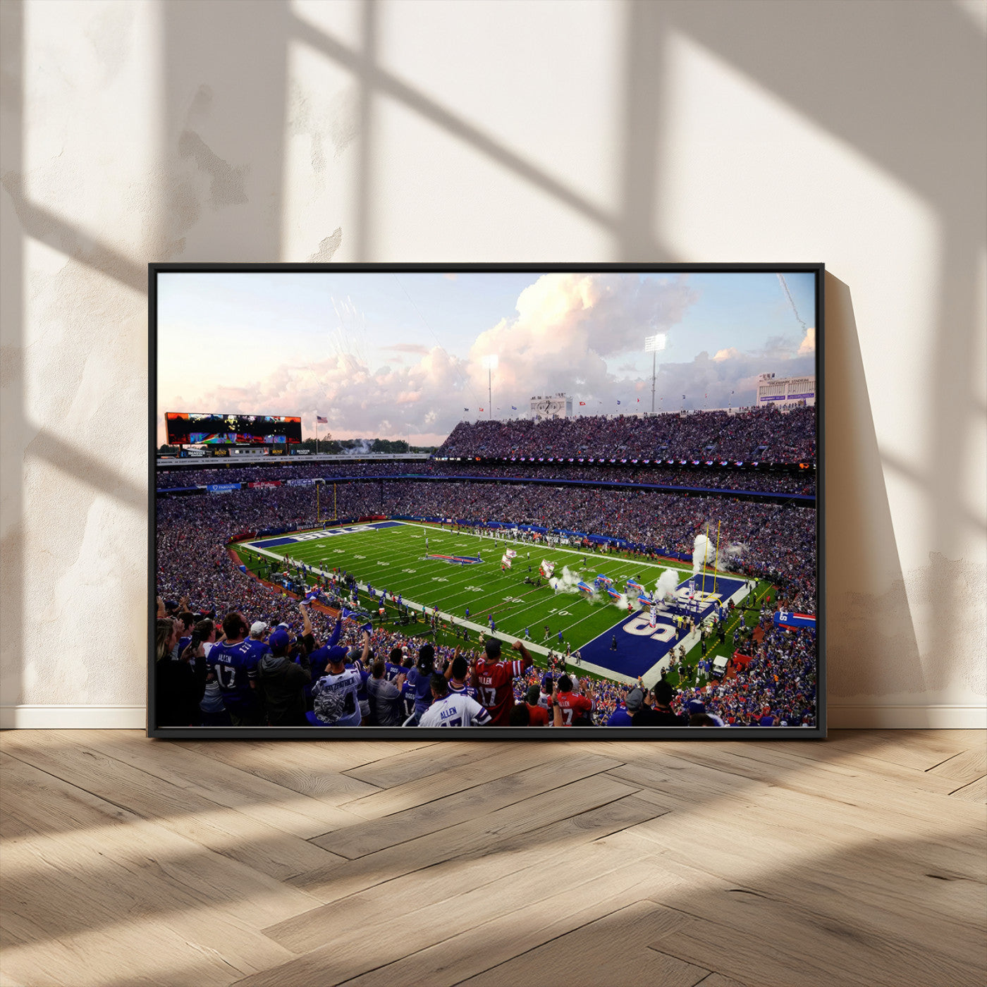 MGV-FC-36X24 - Buffalo Bills Football Team Print - Buffalo Highmark Stadium Wall Art Canvas Print