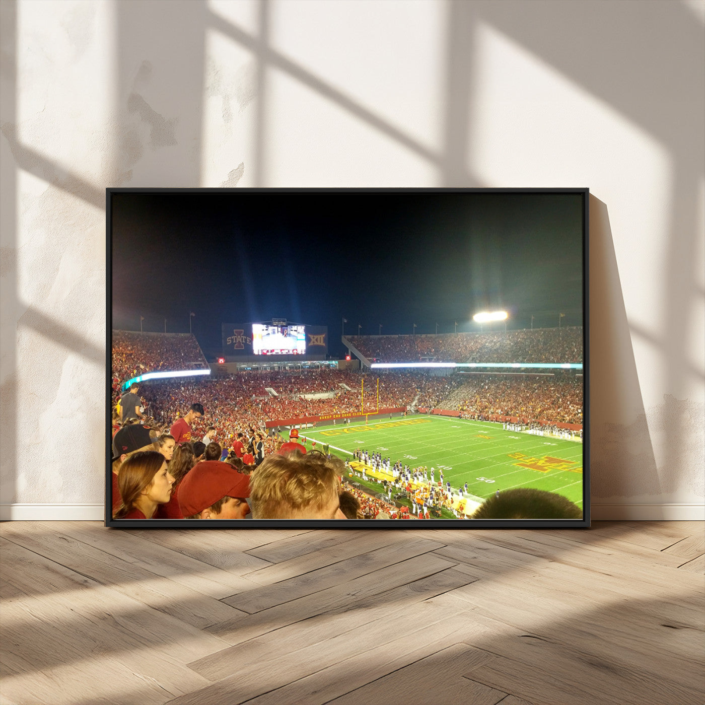 MGV-FC-36X24 - Iowa State University Cyclones Art Print, Football Team Print - Jack Trice Stadium Ames Wall Art