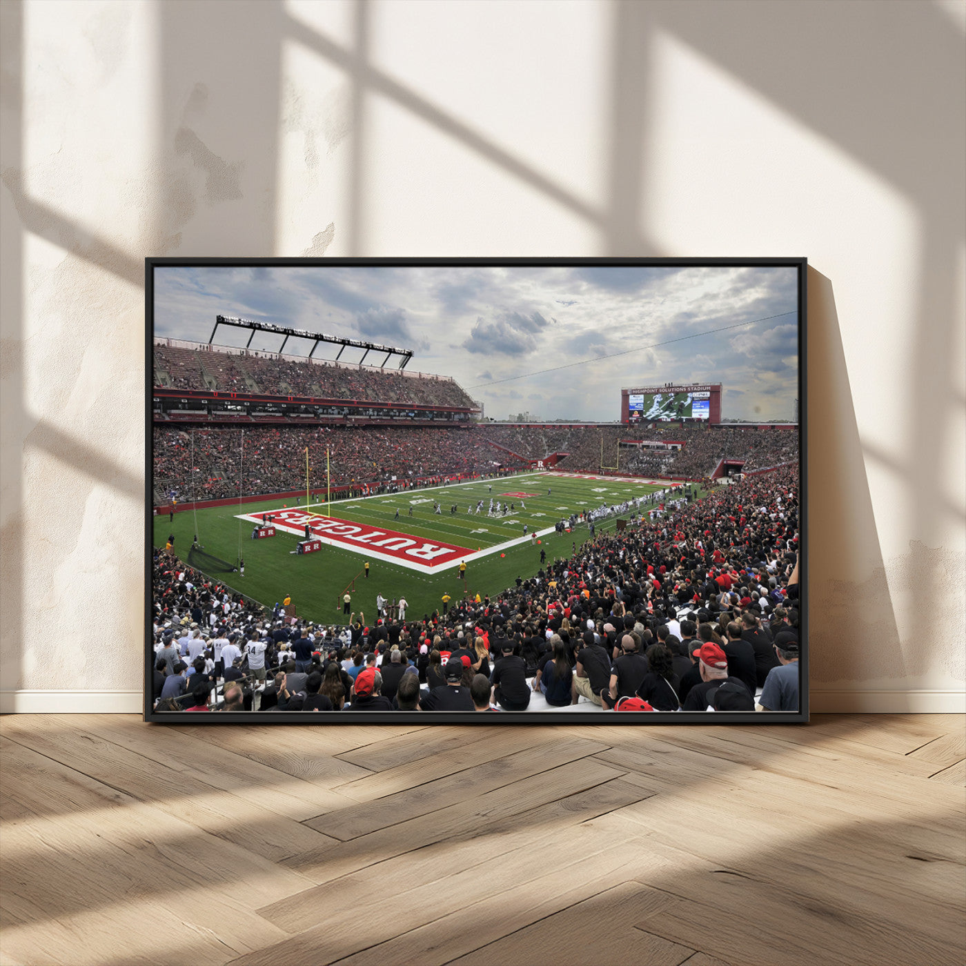 MGV-FC-36X24 - Rutgers Scarlet Knights Football Team Print - SHI Stadium, Piscataway Wall Art Canvas Print