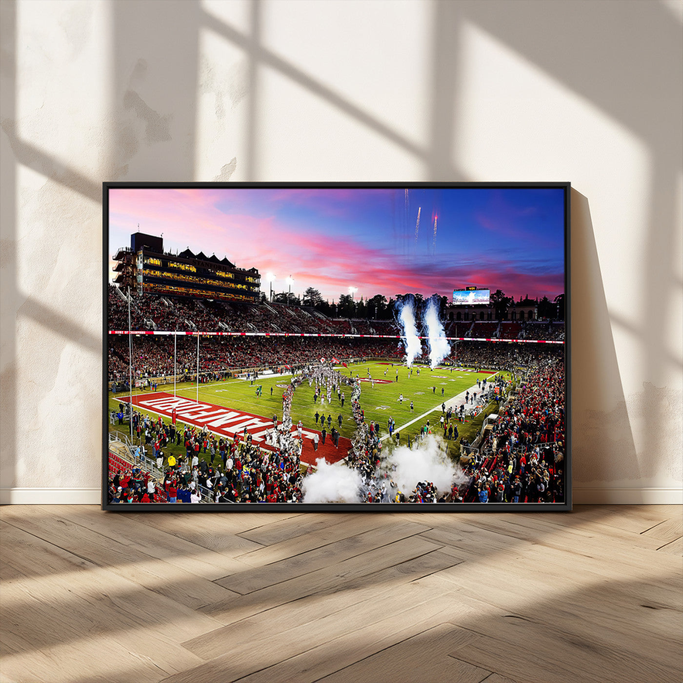 MGV-FC-36X24 - Stanford University Cardinal Football Team Print - Stanford Stadium Wall Art Canvas Print