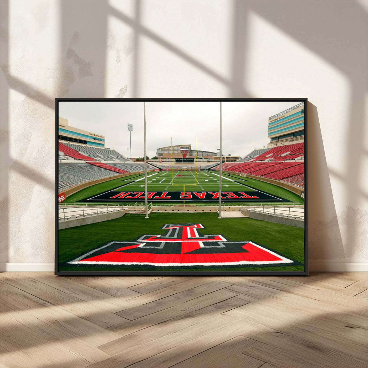 MGV-FC-36X24 - Texas Tech Red Raiders Football Team Print - Lubbock Jones AT&T Stadium Wall Art Canvas Print