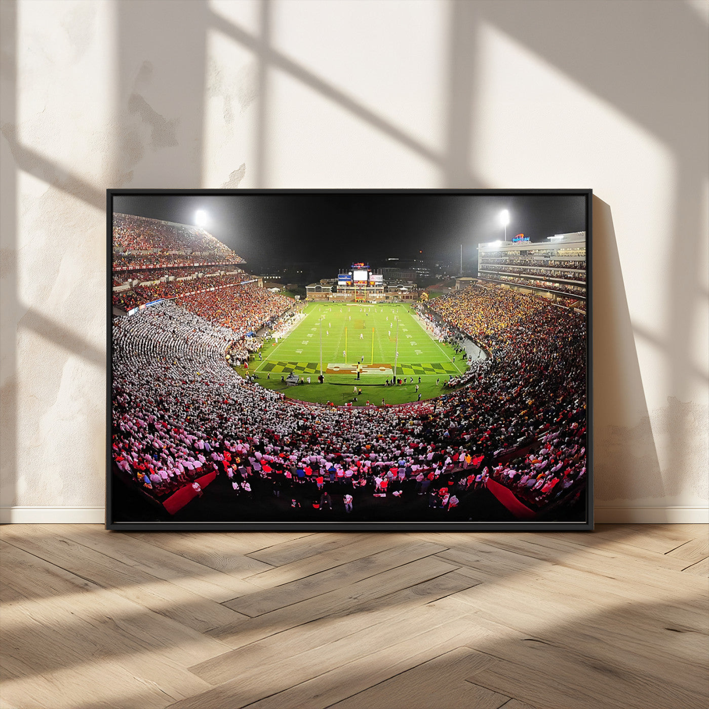 MGV-FC-36X24 - University of Maryland Terrapins Football Team Print - College Park SECU Stadium Wall Art Canvas