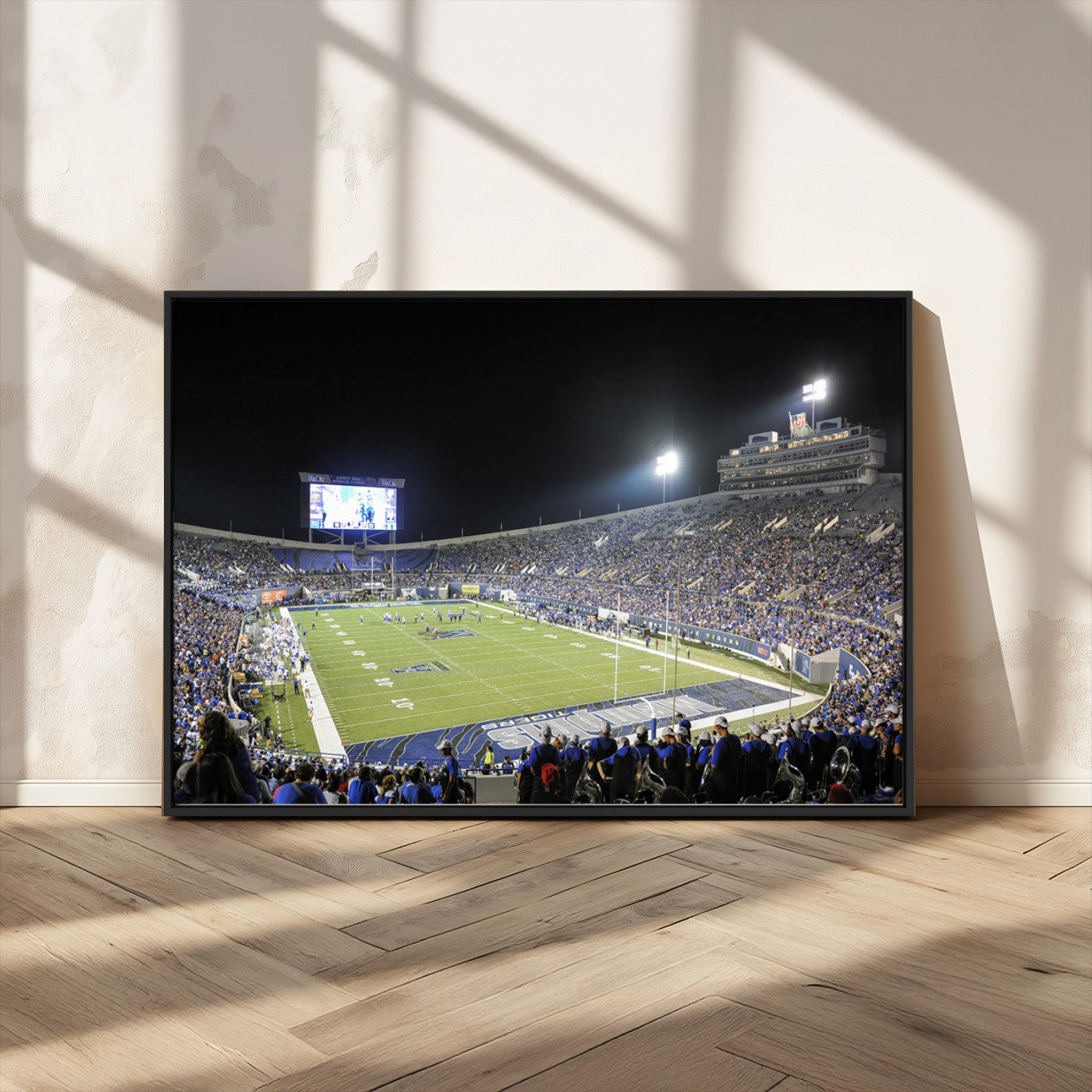 MGV-FC-36X24 - University of Memphis Tigers Football Team Print - Memphis Simmons Bank Liberty Stadium Wall Art
