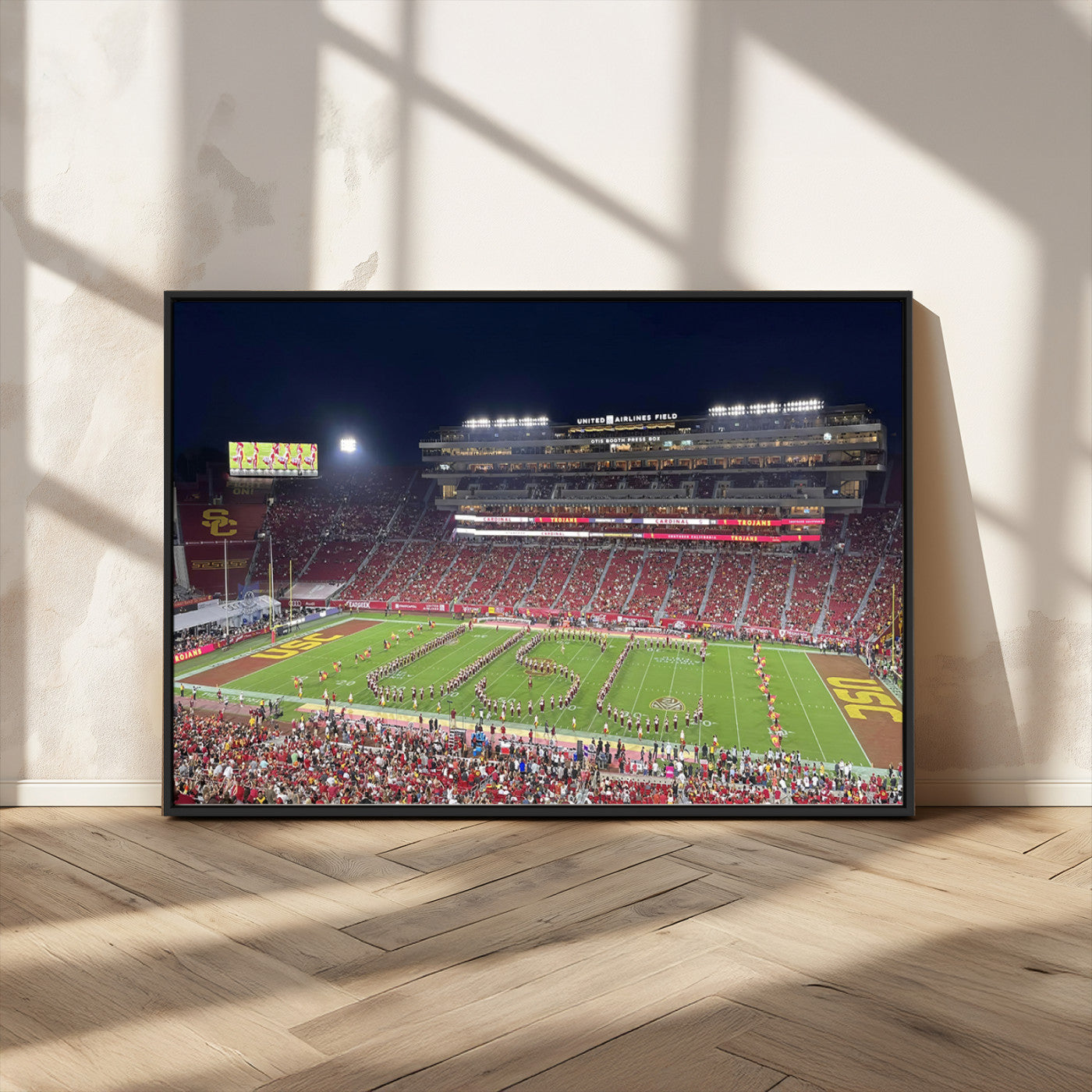 MGV-FC-36X24 - The University of Southern California USC Trojans Football Team Print - Los Angeles Memorial