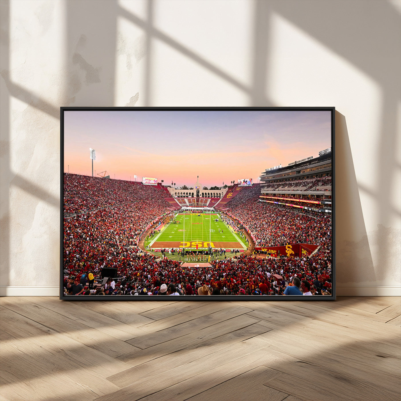 MGV-FC-36X24 - The University of Southern California USC Trojans Football Team Print - Los Angeles Memorial