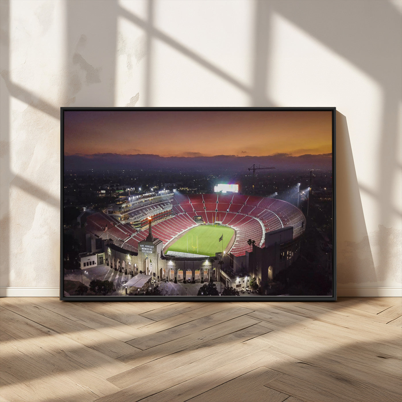 MGV-FC-36X24 - The University of Southern California USC Trojans Football Team Print - Los Angeles Memorial