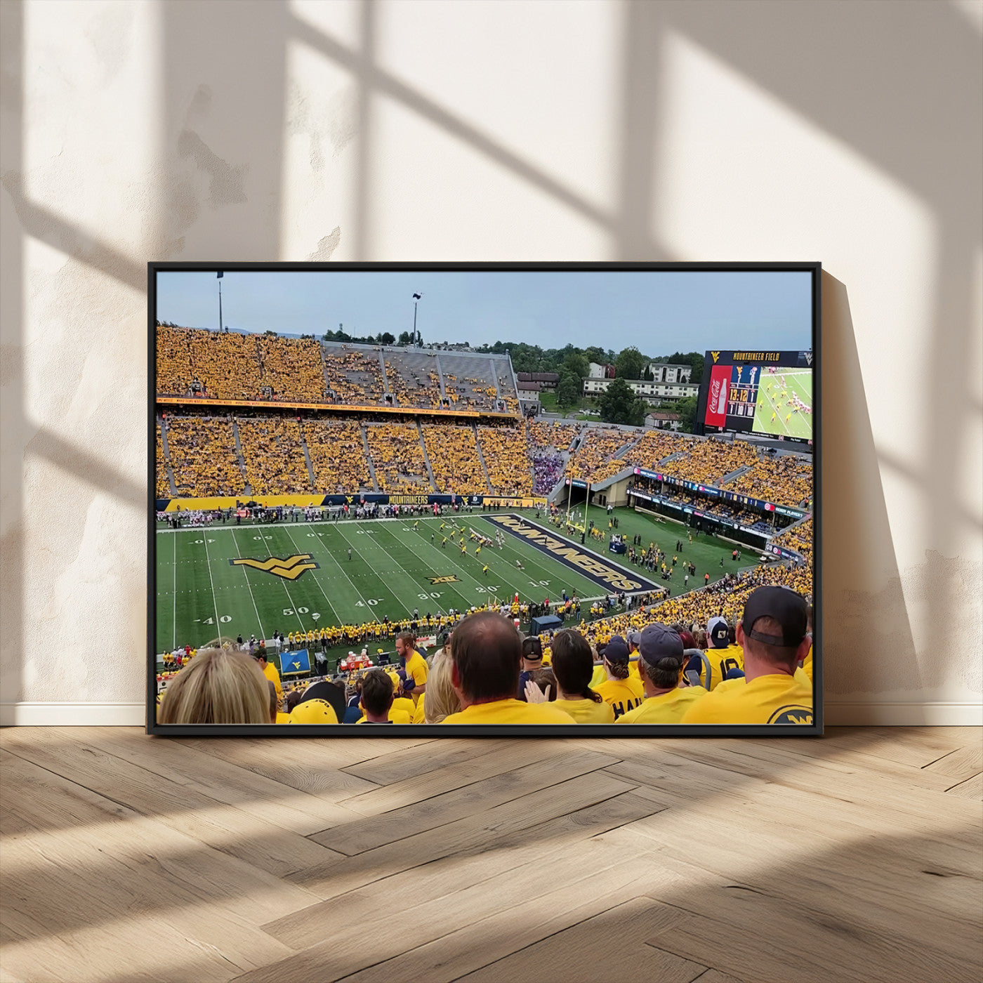 MGV-FC-36X24 - Puskar Stadium Canvas Print Wall Art - Morgantown Print - West Virginia University Mountaineers