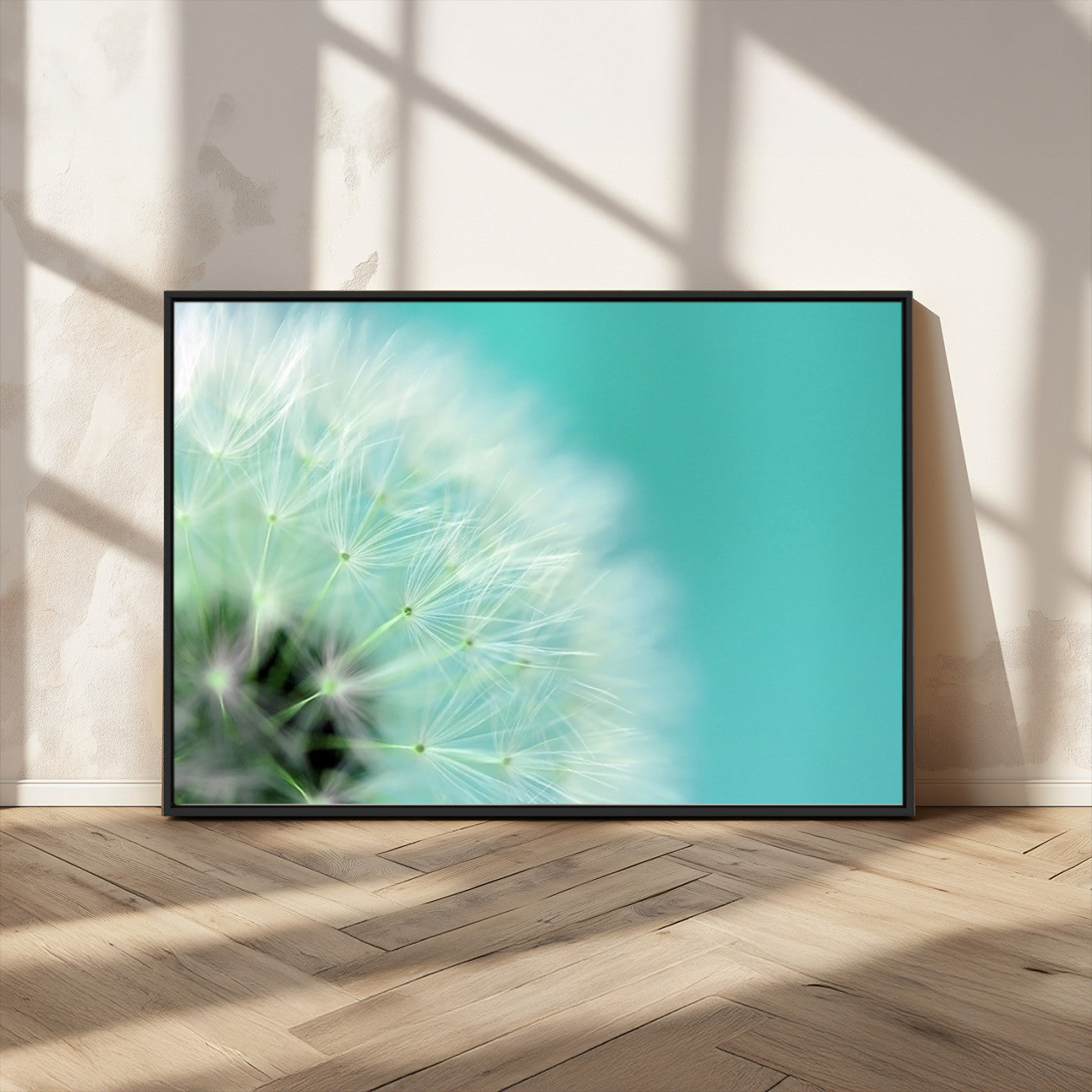 MGV-FC-36X24 - DANDELION Flower Wall Art Canvas Print, Canvas Dandelion Floral Wall Art