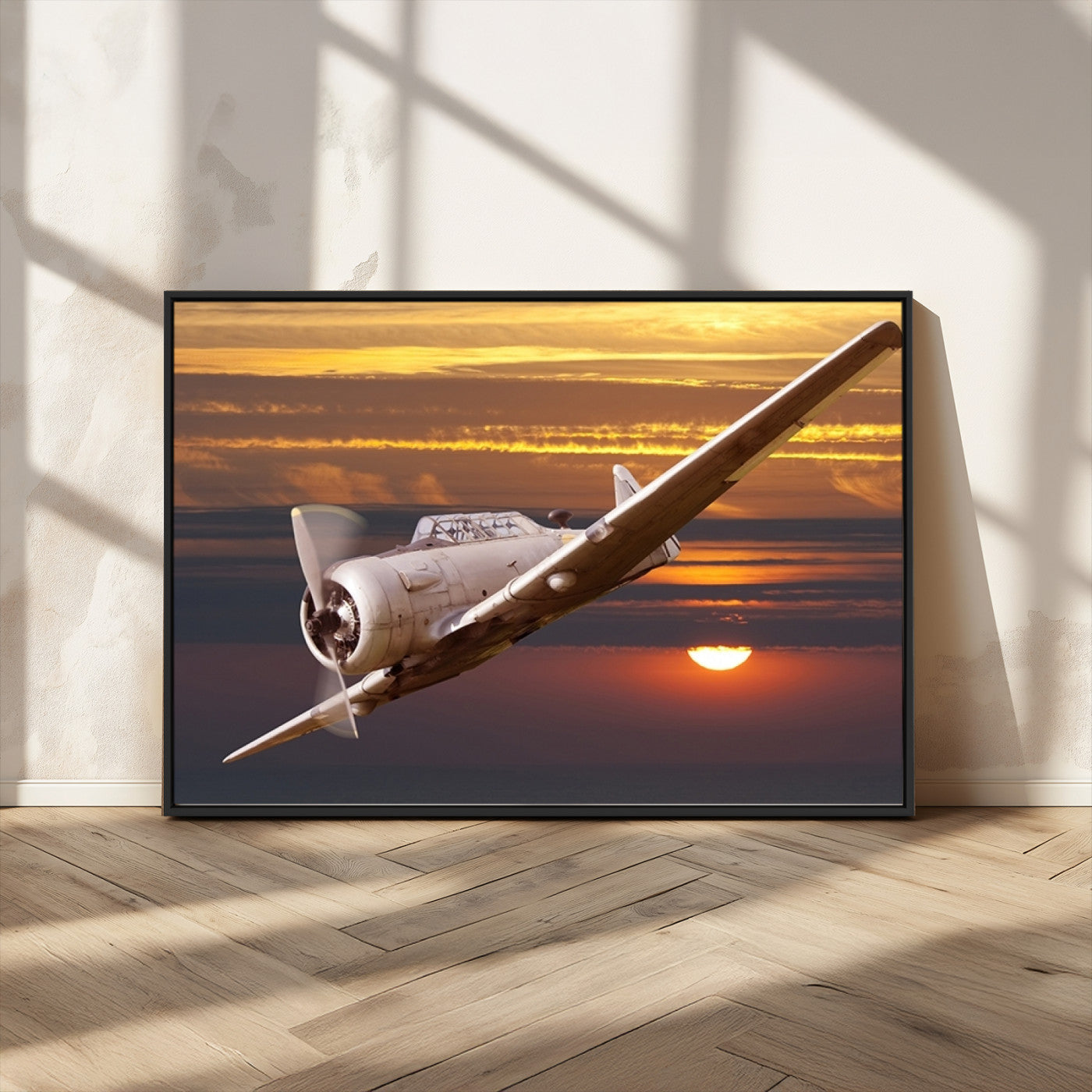 MGV-FC-36X24 - Old War Plane Wall Art Canvas Print