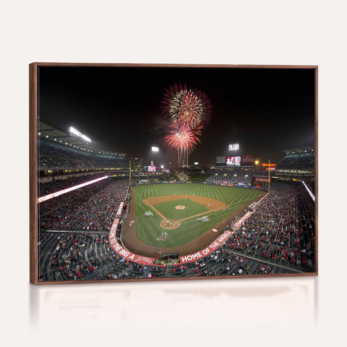 63592-MGV-CV-36X24 - Angel Stadium in Los Angeles Stadium Wall Art Canvas Print