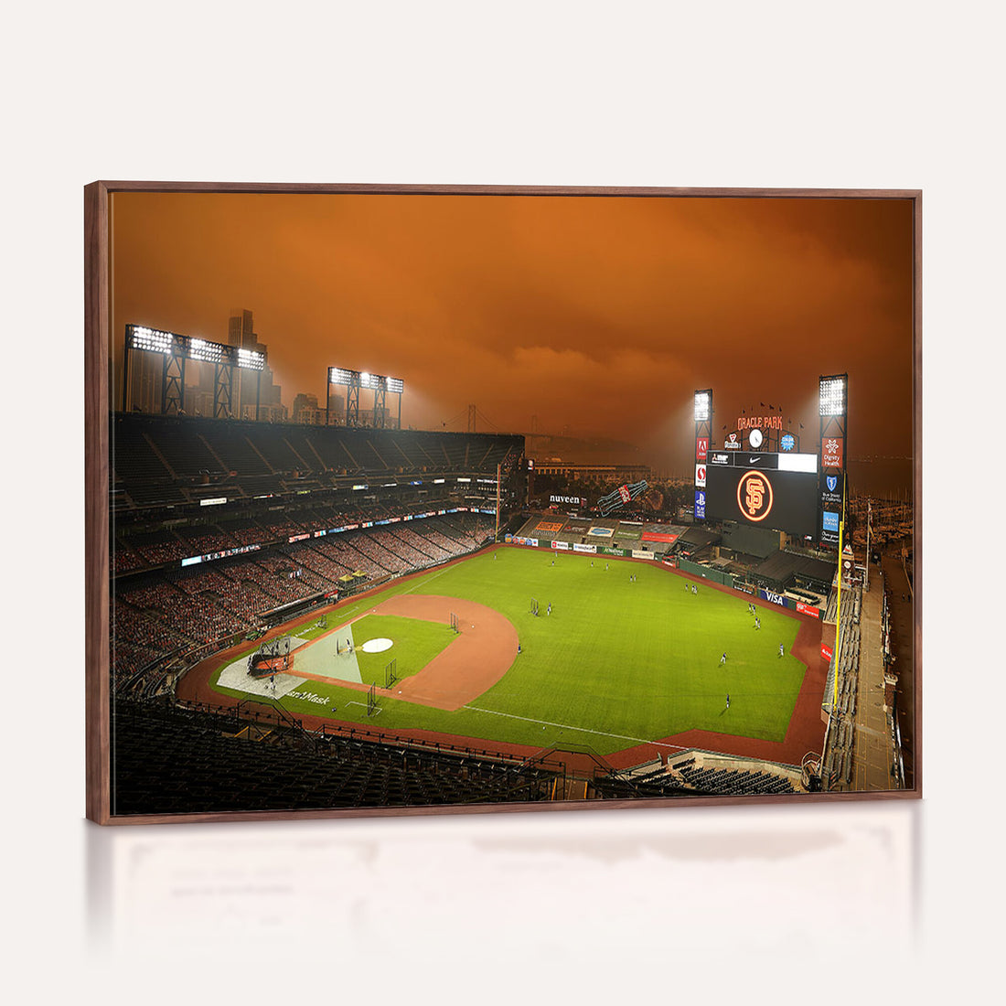 San Francisco Giants Baseball Team Print, Oracle Park Stadium Wall Art Canvas Print