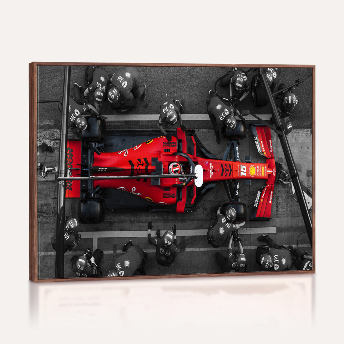 Ferrari Pit Stop Canvas Wall Art | Precision and Speed