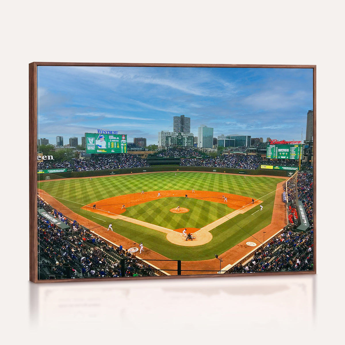 86839-MGV-CV-36X24 - Wrigley Field Chicago Cubs Panoramic Canvas Print