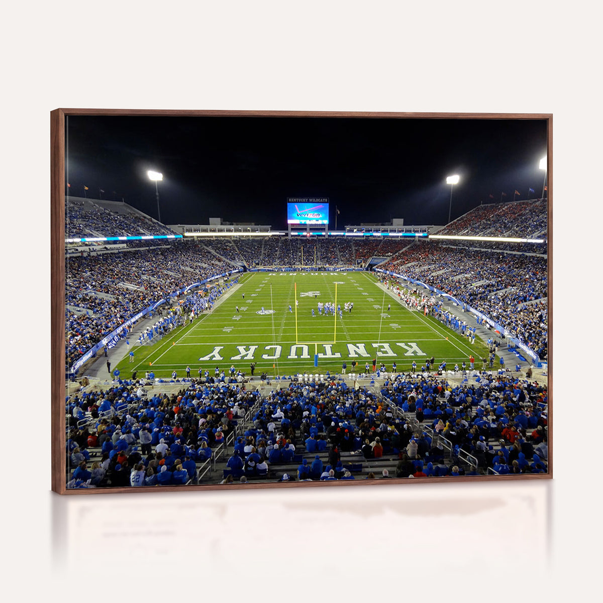 14304-MGV-CV-36X24 - Kroger Field Canvas Wall Art, Kentucky Stadium Wall Art, Framed and Ready to Hang
