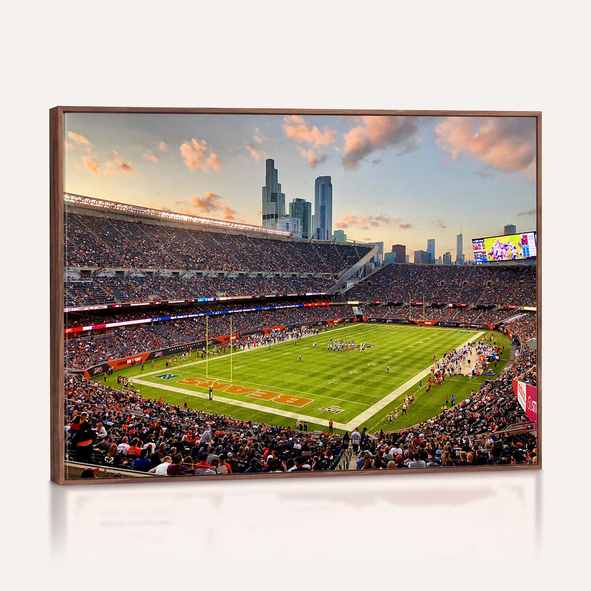 55377093-PAN-FL-20X10 - Chicago Bears Soldiers Field Wall Art Canvas Print, Man Cave Wall Decor