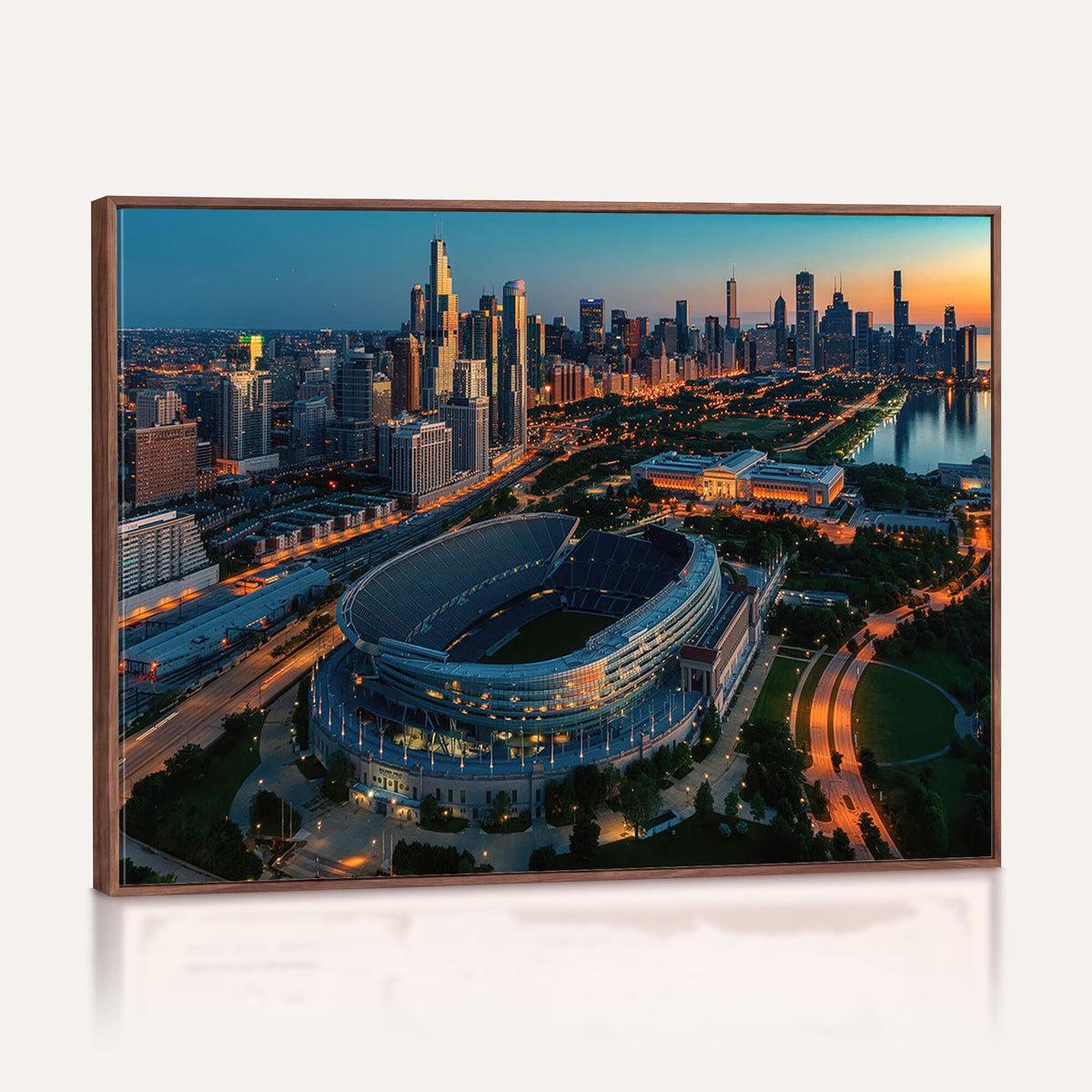 36690345-MGV-CV-36X24 - Chicago Bears Soldiers Field Wall Art Canvas Print