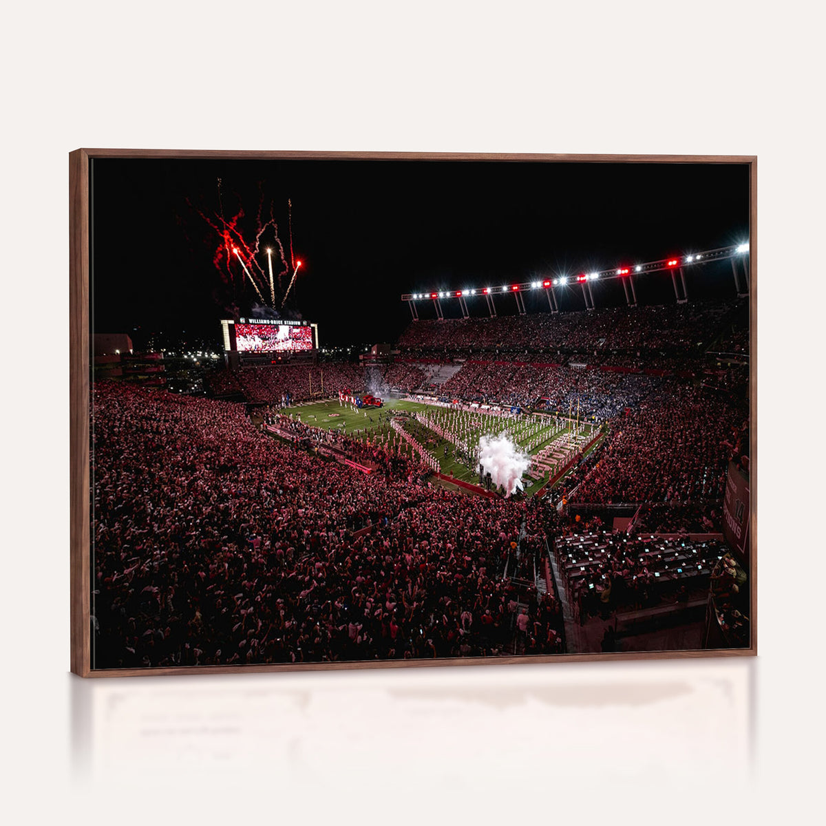 60690191-MGV-CV-36X24 - William Brice Stadium Wall Art Print, Baseball Game Room