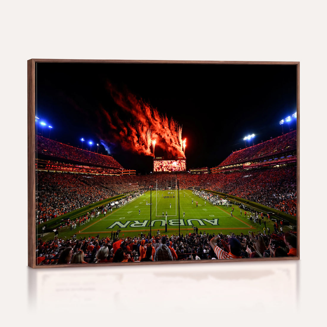Jordan-Hare Football Stadium Wall Art Canvas Print, Football Stadium Aerial View