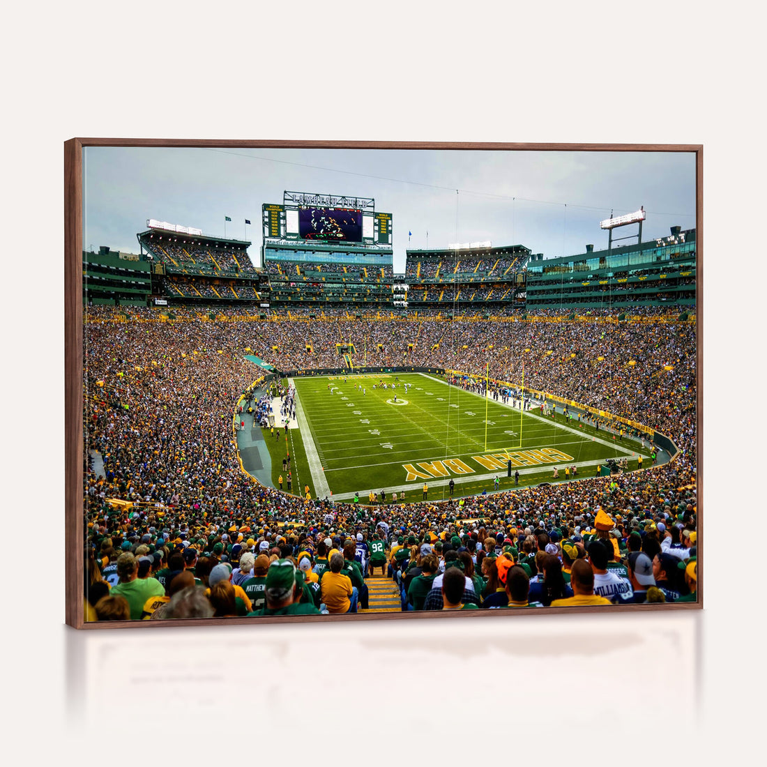 Green Bay Packers Lambeau Field Stadium Wall Art Canvas Print