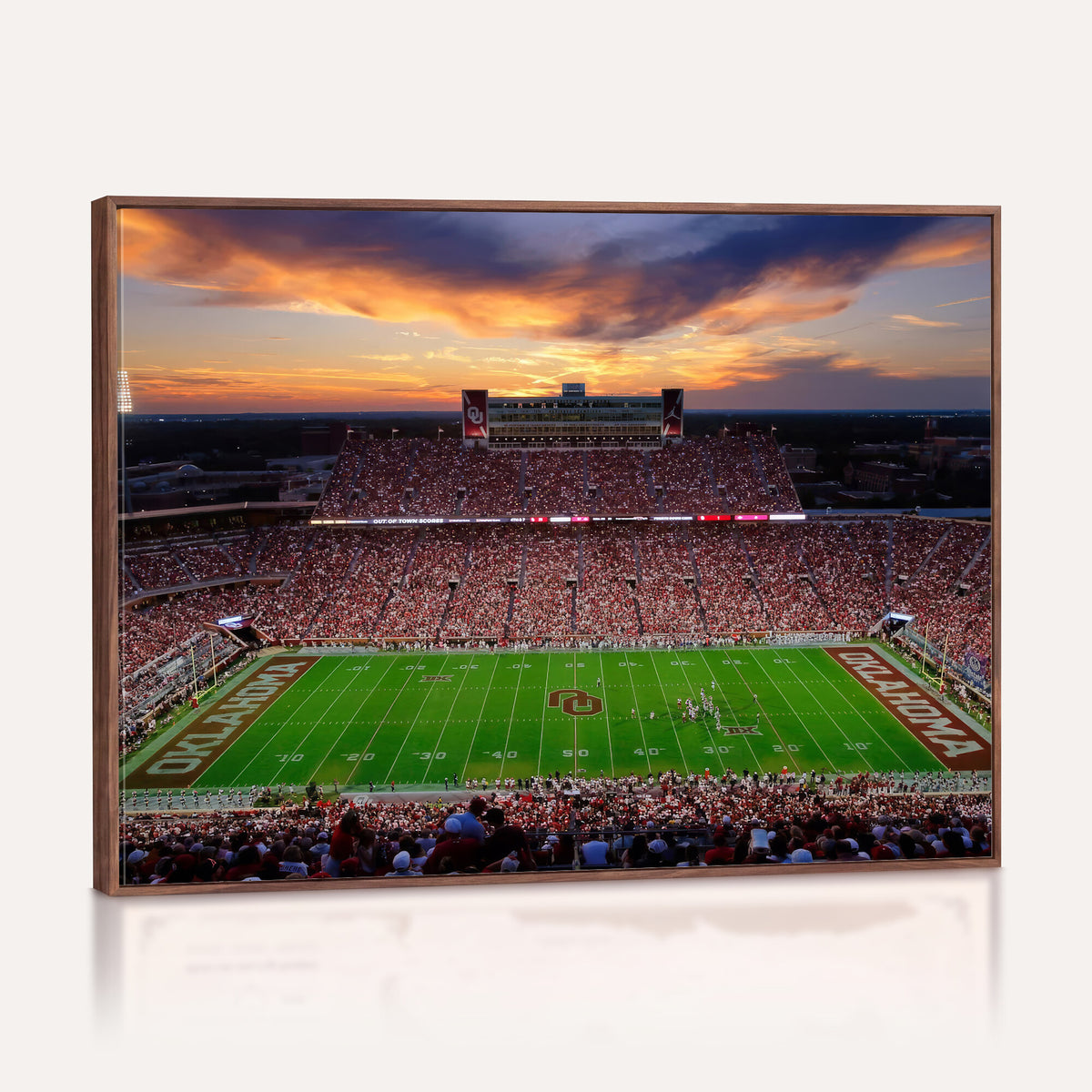 51457497-MGV-CV-36X24 - Oklahoma Sooners Stadium Wall Art Canvas Print, College Football Decor