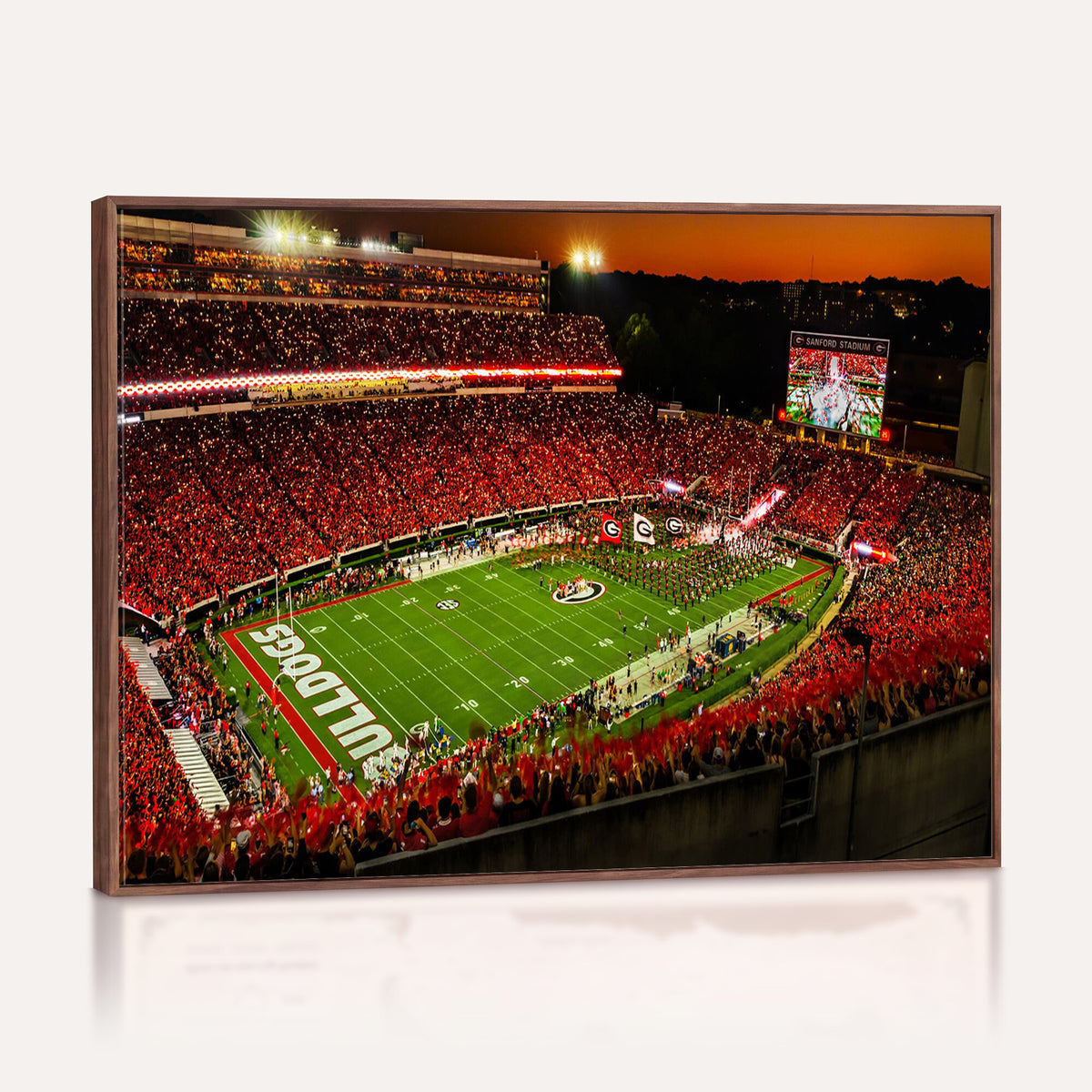 48894104-MGV-CV-36X24 - Georgia Bulldogs Stadium Wall Art Canvas Print, Sanford Stadium