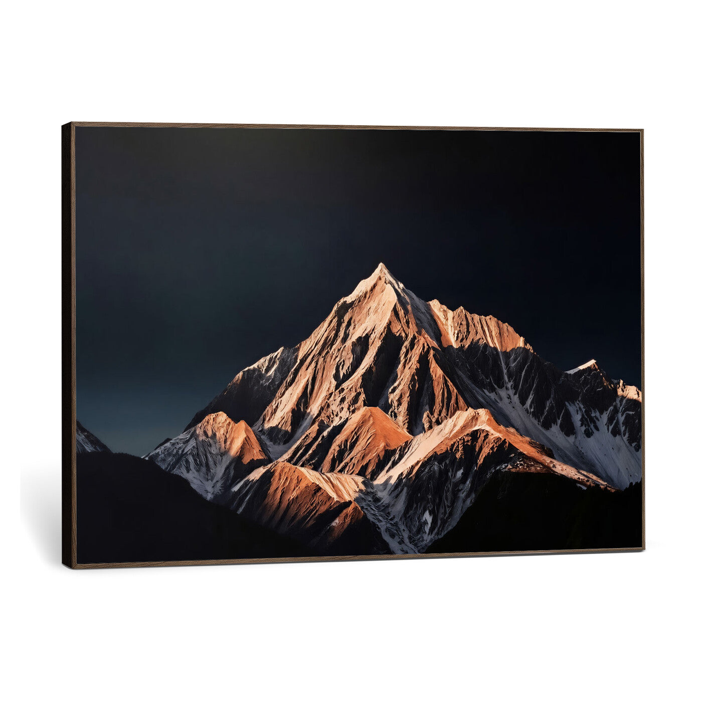10196184-MGV-CV-36X24 - Snow Mountain Wall Art Canvas Print for Living Room Decor