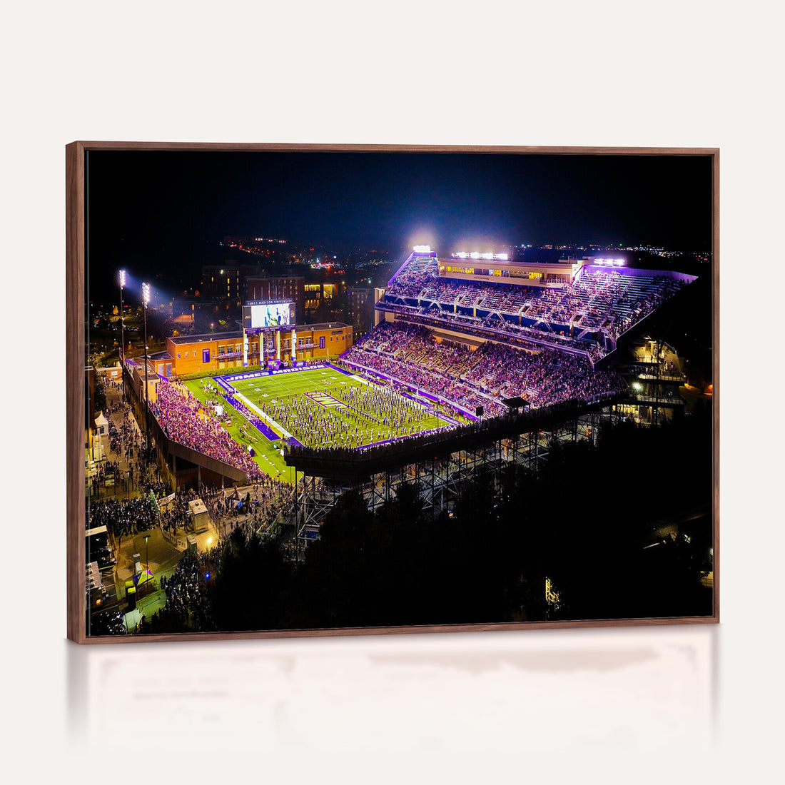 JMU Stadium Wall Art Canvas Print for Game Room Decor, James Madison