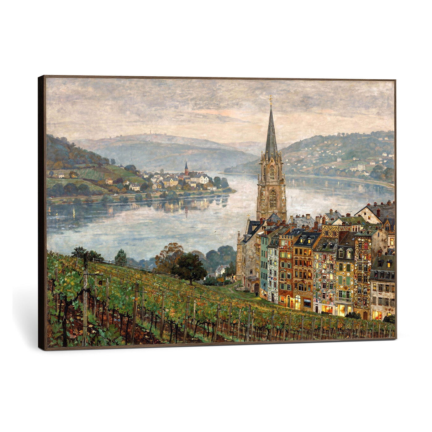 62626662-MGV-CV-36X24 - Mosel City Mosel River by Nicolai Astudin Wall Art Canvas Print