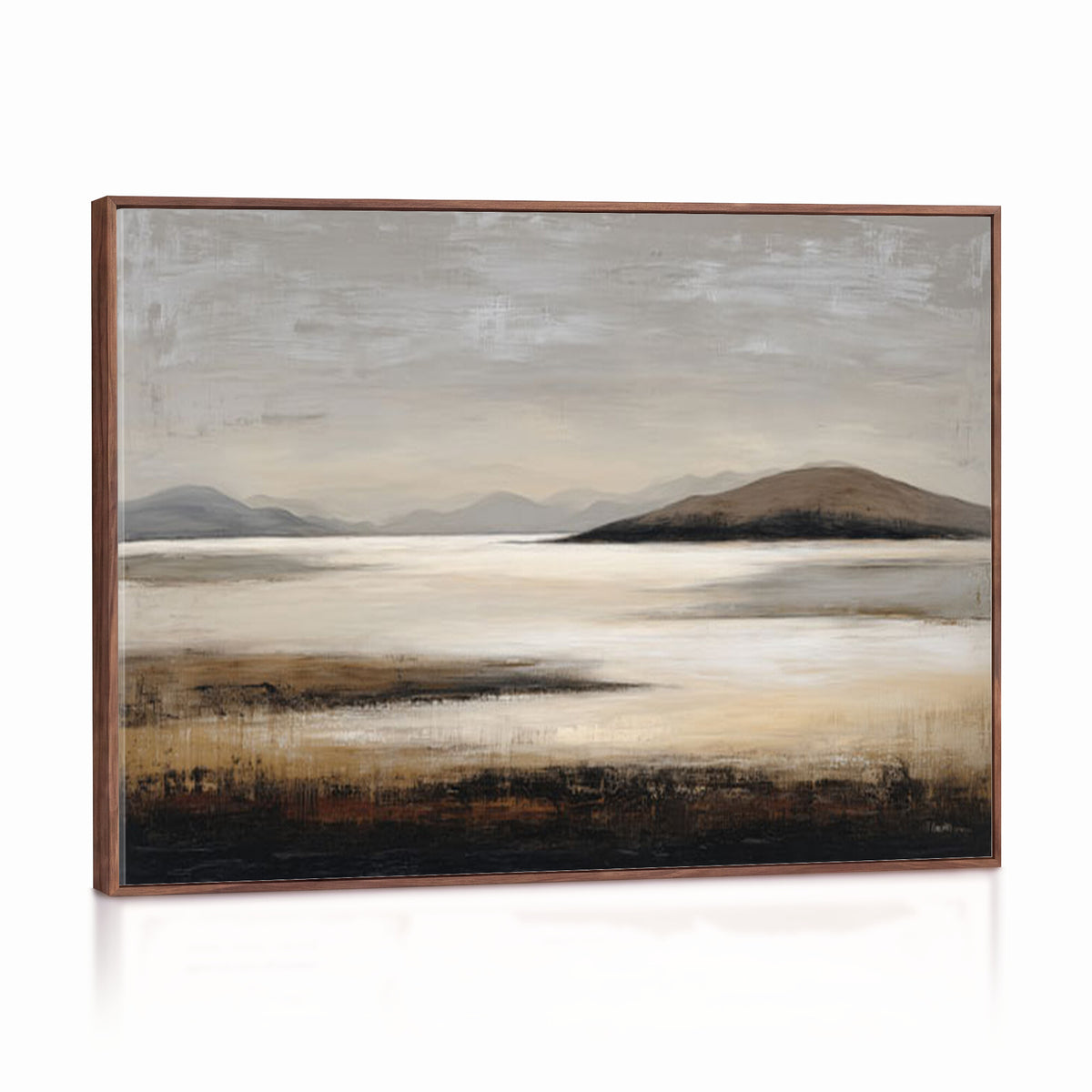 70892205-MGV-CV-36X24 - Modern Abstract Landscape Canvas Wall Art, Minimalist Nature Print