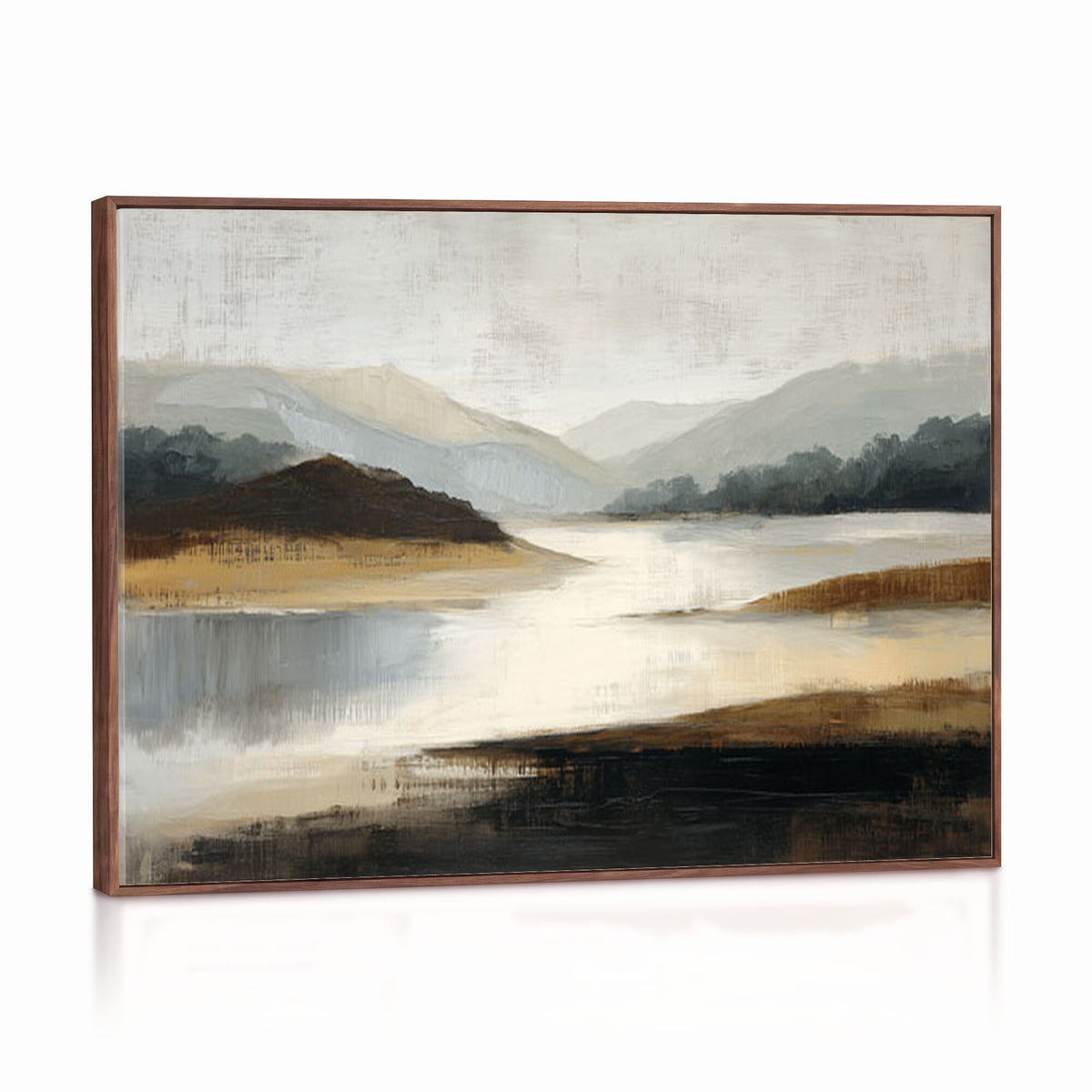36730896-MGV-CV-36X24 - Modern Abstract Landscape Canvas Wall Art, Minimalist Nature Print