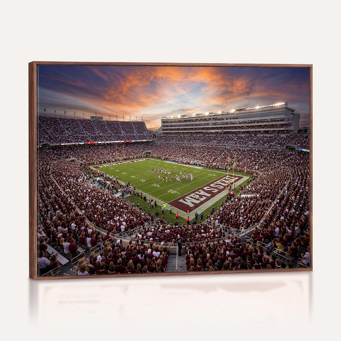 Oversize Kyle Field Wall Art Print, Texas A&M Aggies Stadium Canvas for Finished Basement