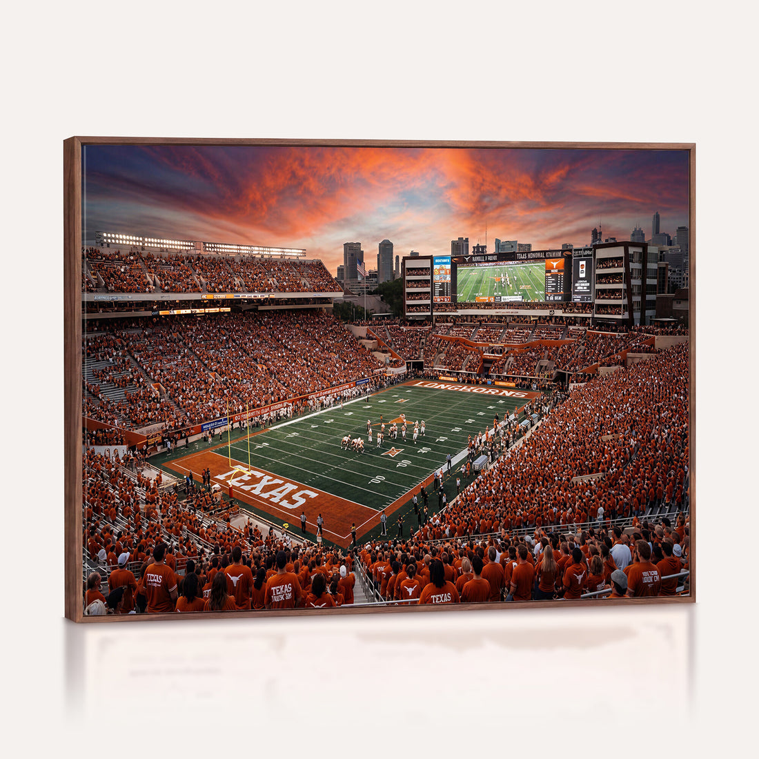 Darrell K Royal Texas Memorial Stadium Wall Art Canvas Print, Texas Longhorns Stadium Decor