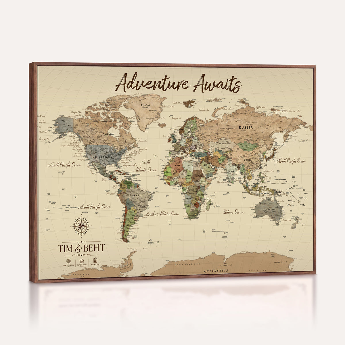 NEWMAP-22.jpgD-MGV-CV-36X24 - Personalize World Map Wall Art Canvas Print, Modern Decorative Framed Map Artwork Prints for Living Room, Office, Bedroom Wall Decor