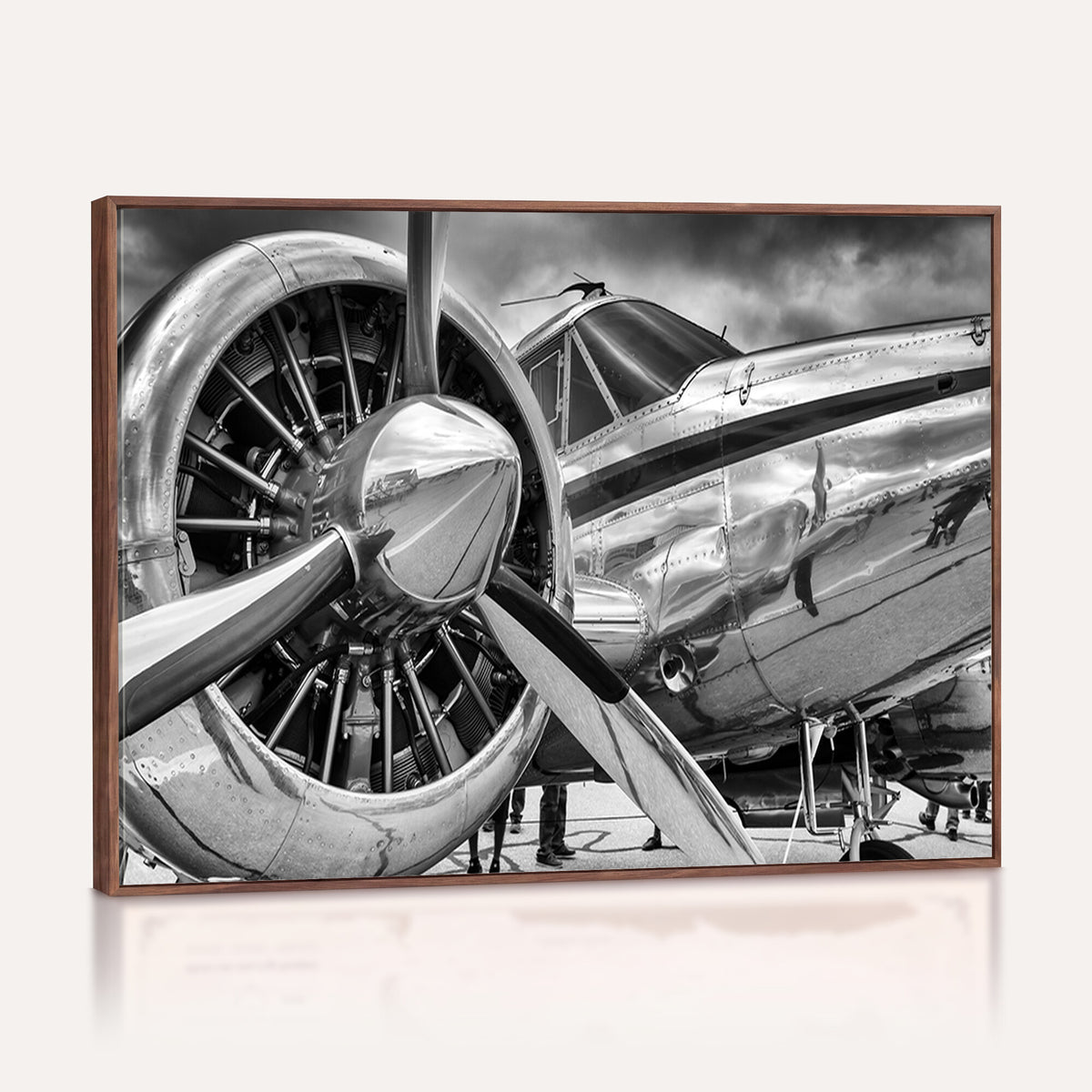 40672-MGV-CV-36X24 - Vintage Antique Airplane Wall Art Canvas Print