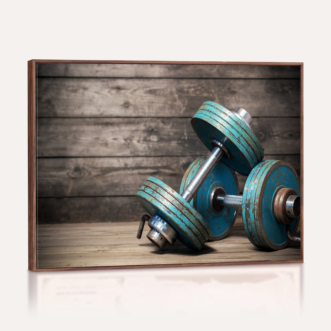 Dumbbell and Sport Wall Art Canvas Print