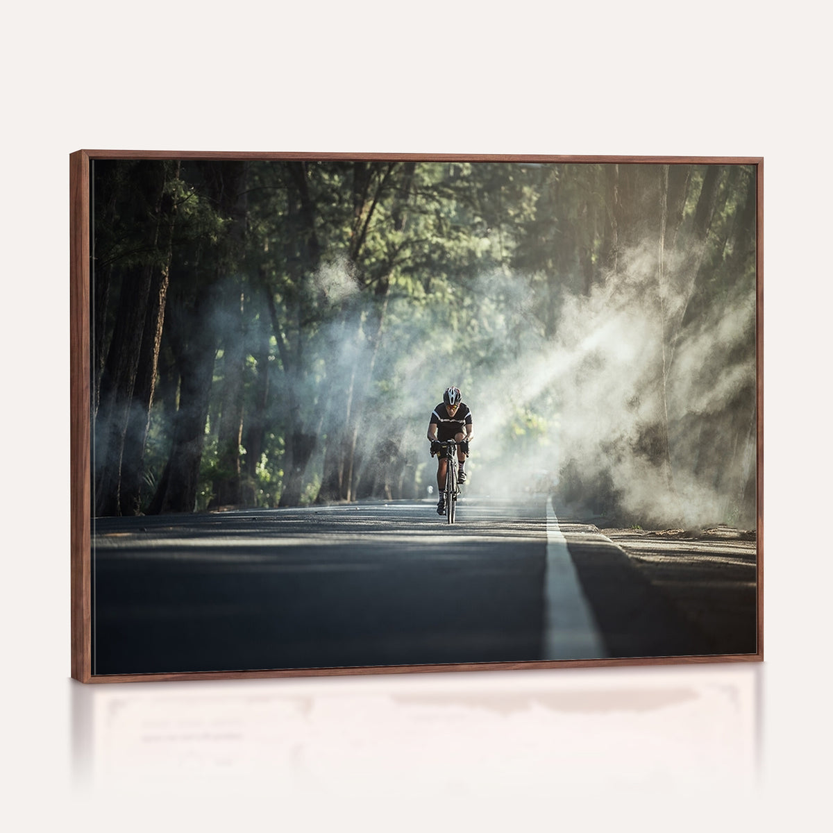 60298-MGV-CV-36X24 - Cycling Road Bike in the Morning, Cycling Road Bike Canvas Print