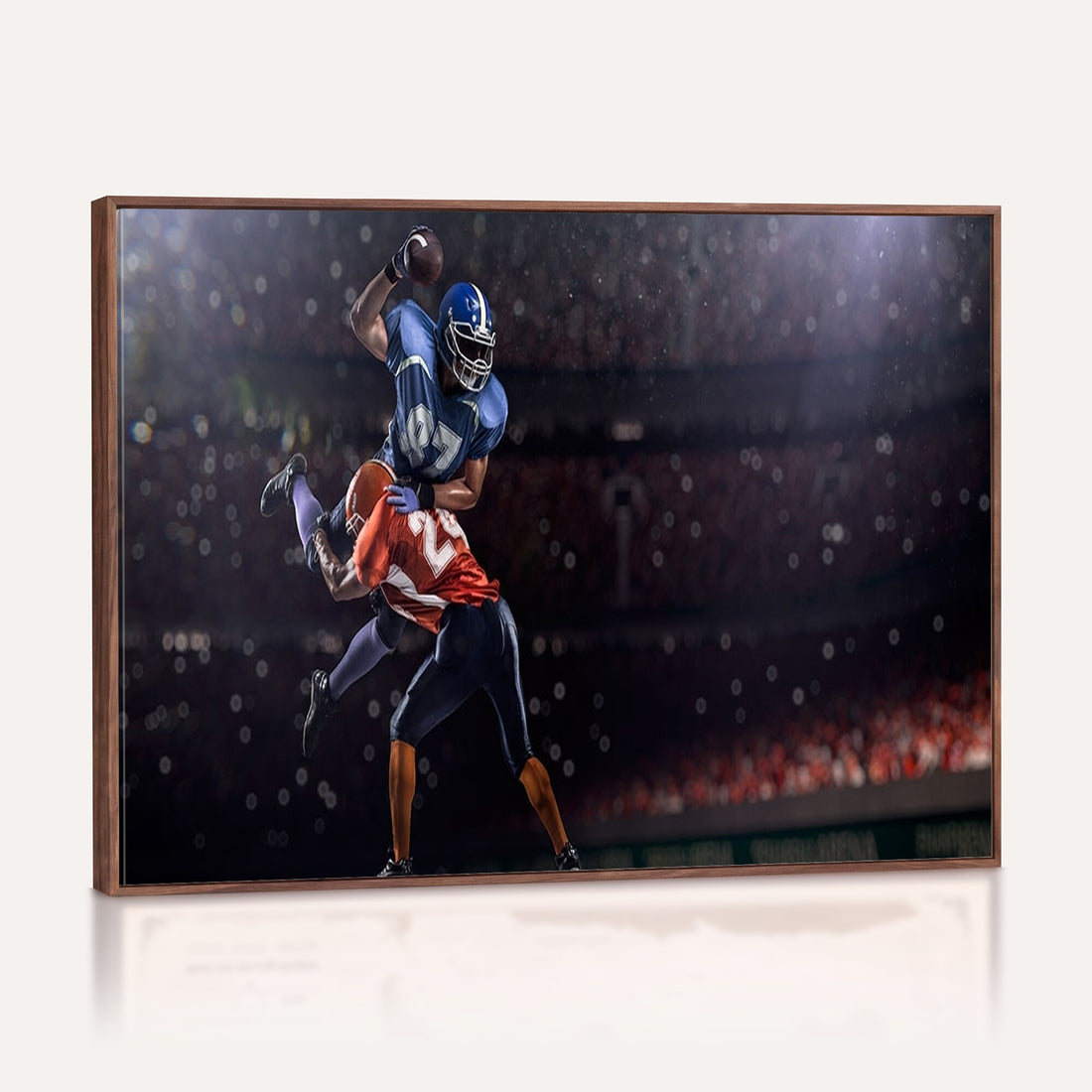 American Football Wall Art Canvas Print, Stadium Sport Wall Art Print