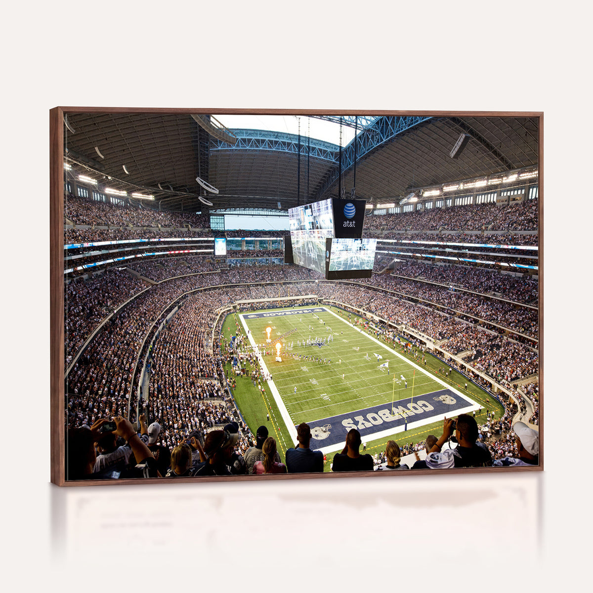 82096-MGV-CV-36X24 - Dallas Cowboys Football Team Print - Arlington AT&T Stadium Wall Art Canvas Print