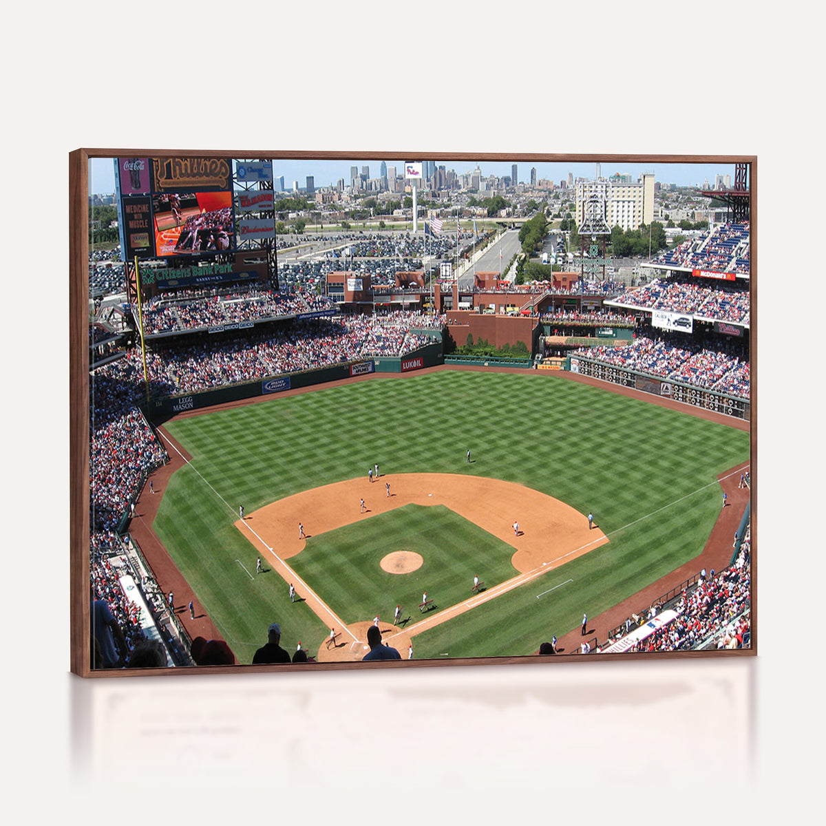 85755-MGV-CV-36X24 - Philadelphia Phillies Baseball Team Print - Philadelphia Citizens Bank Park Stadium Wall Art Canvas