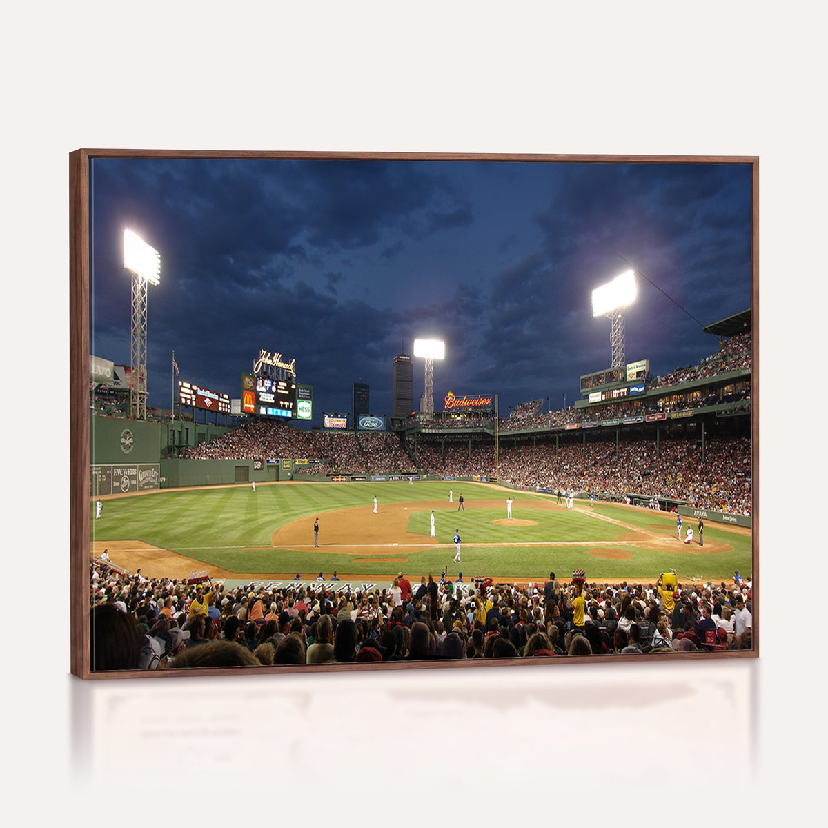 85099-MGV-CV-36X24 - Boston Red Sox Baseball Team Print Canvas, Massachusetts Fenway Park Stadium Wall Art